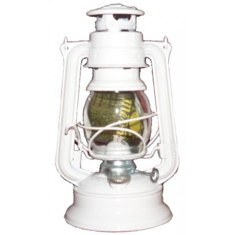 Plechová petrolejová lampa MEVA 864 (bílá)