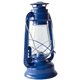 Plechová petrolejová lampa 30 cm (modrá)