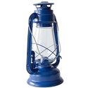 Plechová petrolejová lampa 30 cm (modrá) 2. jakost