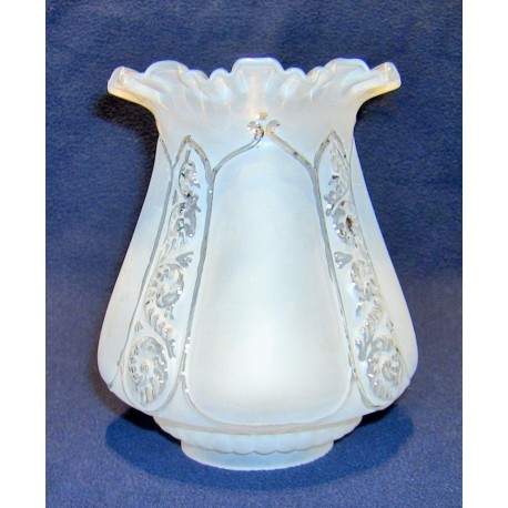 Stínítko na petrolejovou lampu S0166 bílé ( 6,7 cm)