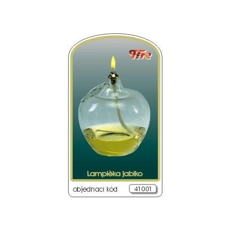 Dekorativní petrolejová lampa (jablko s lístkem)