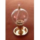 Dekorativní petrolejová lampa s mosazným stojanem (koule)