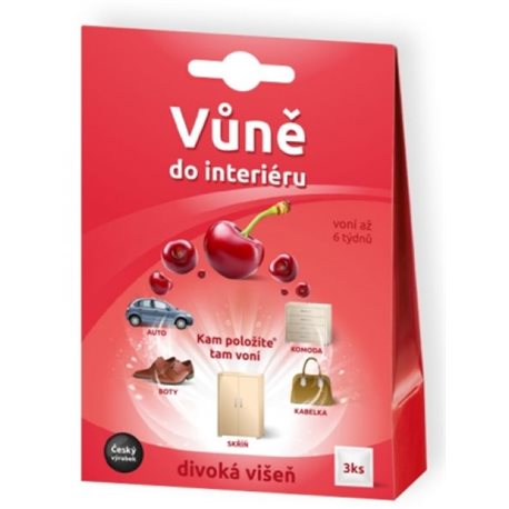 DM Multimarket Vůně do interiéru Divoká višeň 3 ks