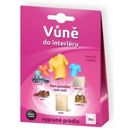 DM Multimarket Vůně do interiéru Vyprané prádlo 3 ks